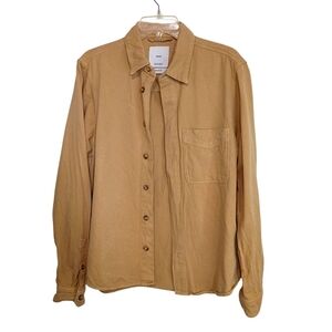 MNG -Tan Regular Fit  Button-Up Shirt/Shacket - Size M